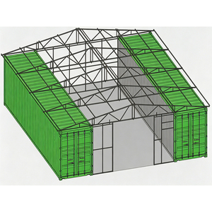 UV Resistant Fireproof Container Roof Custom Design Outdoor Warehouse Container Top Color steel <b>tile</b> container roof factory - Product Image 2