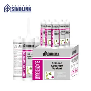 Harga bagus OEM menerima lem silikon hitam putih bening untuk akuarium untuk Sealant silikon kaca