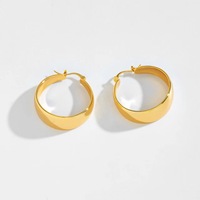 Boucles d'oreilles rondes vintage en acier inoxydable plaqué PVD 18 carats, petites boucles d'oreilles pour femmes, or, argent, forme cœur, lune, personnalisées
