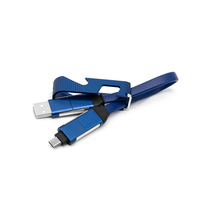 Câble de charge rapide USB en TPE durable, câble de données Type C 4-en-1 avec ouvre-bouteille, cadeau d'affaires pour iPhone 17.