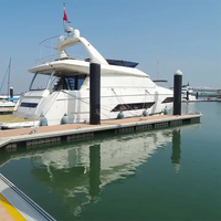 Ponton Flottant Plateforme Quai Marina pour Bateaux Allée Flottante Jetée Main Courante en Aluminium Pont Flottant