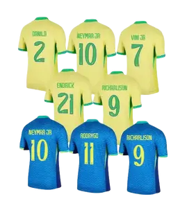 Brasil Jersey Neymar 2024 Chile Copa América uniforme de fútbol personalizado FÚTBOL Camisetas México Colombia JAMES Camisa de Futebol