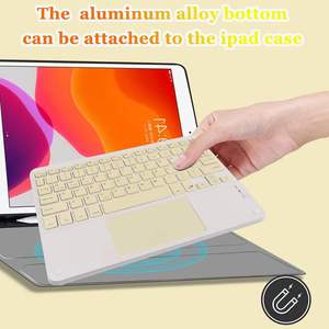 10inch bluetooth Wireless Rechargeable Slim Ultra Thin Keyboards Touchpad Keyboards for <b>Tablet</b> Pc - Product Image 5