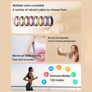 Nouvelle bague connectée V10 en émail coloré pour le suivi de la forme physique, du sommeil et de la santé, avec podomètre et moniteur HRV, compatible avec les applications Android et iOS, pour femmes et hommes - Product Image 3