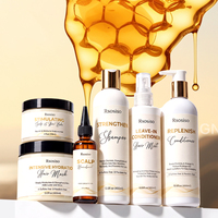 Kit de Soins Capillaires Personnalisé OEM à l'Huile de Ricin, Pommade Nourrissante au Nigelle et Traitement Sans Rinçage pour la Croissance des Cheveux