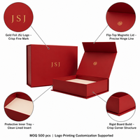 Elegante Scatola Rossa con Coperchio a Libro per Confezioni Regalo di Lusso e Espositori per Negozi