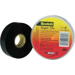3M 33 + Vinyle Électrique Noir PVC Ruban 19mmX20M 10 rouleaux/paquet - Product Image 4