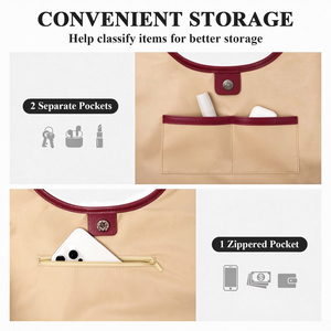 Bolso Hobo Personalizado de PU Vegano para Mujer, Bolso de Hombro Impermeable, Bolso Tipo Tote de Diseño Elegante con Capacidad de 2L - Product Image 5
