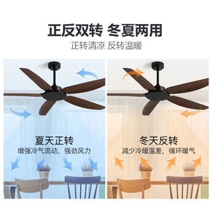 นอร์ดิกมินิมอลลิสต์ขนาดใหญ่5ใบพัด DC มอเตอร์แปลงความถี่ควบคุมระยะไกลแบบไร้เสียงพัดลมเพดานทันสมัย - Product Image 4