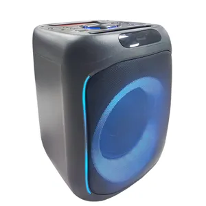 portable amplifier speaker hd media player karaoke party speakers With LED Light