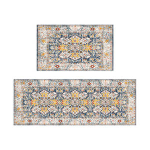 พรมปูพื้นห้องครัว Teshu ขนาด 45x75 ซม. 45x120 ซม. กันลื่น ซึมซับน้ำได้ดี สไตล์ชาติพันธุ์ ทำจากเส้นใยโพลีเอสเตอร์ ซักได้ เหมาะสำหรับห้องนั่งเล่นและห้องนอน - Product Image 5