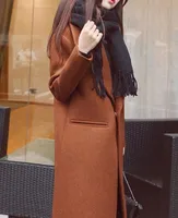 Manteau Long en laine pour femme, boutonnage simple, vêtement de bonne qualité, collection hiver