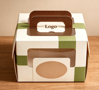Boîtes à gâteaux pour friandises de mariage, boîte en papier biodégradable de qualité alimentaire avec poignée et fenêtre pour événements de mariage