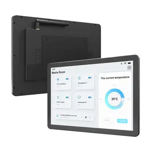 Panel sentuh android sistem kontrol AV POE OEM 10.5 inci wifi 1920*1280 IPS tablet layar sentuh antisilau pasang dinding atau meja