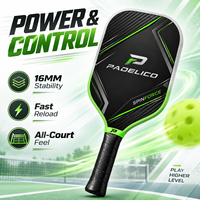 Raquette de pickleball légère personnalisée 2027 pour les sports de loisirs en intérieur et en extérieur, commandes en gros professionnelles