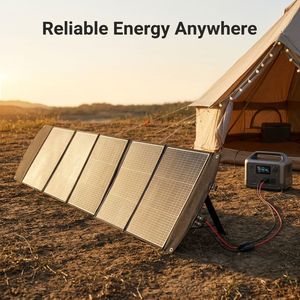 Panneau solaire portable 400W pliable, sortie 48V <span class=keywords><strong>DC</strong></span>, monocristallin PERC, étanche, pour station d'alimentation 48V, balcon - Product Image 1