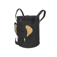 Boîte de rangement en feutre de polyester style INS, motif animal de dessin animé, pliable, pour vêtements et jouets, indispensable pour l'organisation de la maison