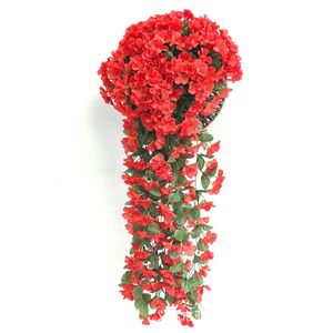 Guirlande de fleurs artificielles blanches en soie, plante suspendue pour décoration murale, mariage et maison - Product Image 4