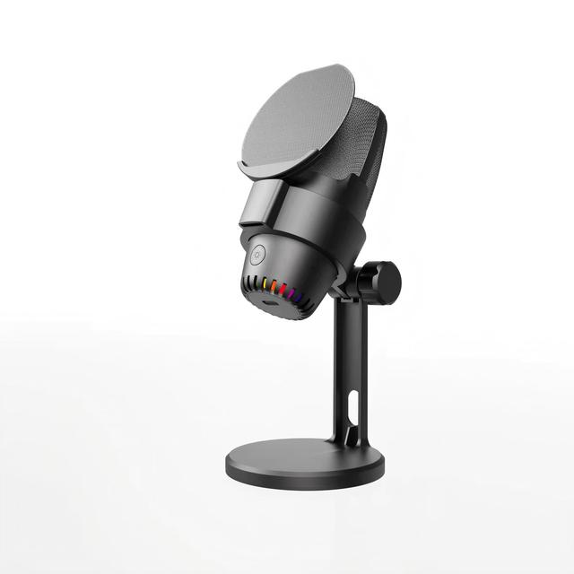 Professional M9 USB Condenser Microphone with 14mm Capsule Touch-Sensitive Mute & RGB Light Gaming Mic for PS5 PC Streaming