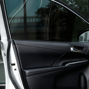 Toyota Camry <b>Door</b> <b>Trim</b> Kit 2012-2014 True Microfiber Leather Black Interior Panel Covering For Car <b>Door</b> Protection - Product Image 1