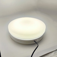 Plafonnier LED rond à capteur de mouvement, design moderne et écoénergétique, intensité variable, avec couvercle en acrylique pour intérieur