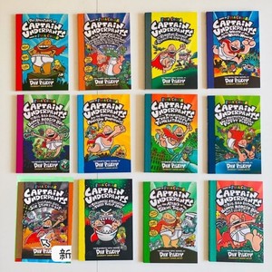 Captain Underpants Édition couleur complète 14 livres Romans anglais et bandes dessinées anglaises sur papier kraft et papier d'art - Product Image 2