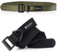 Ceinture tactique pour homme 1,5 pouce, ceinture de travail en nylon utilitaire pour homme avec boucle à dégagement rapide en V