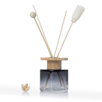 50ml 100ml 150ml 200ml bouteille en verre bâton de parfum arôme maison parfums verre Reed diffuseur bouteille
