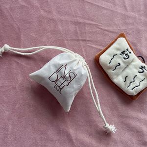 Personalized Cotton Bag Custom Logo Printed Cotton <b>Drawstring</b> Bag Jewelry <b>Pouch</b> With Double Strings Gift Jewelry Dust Bag - Product Image 3