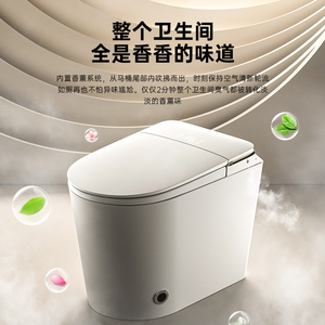 Doooway Évier de salle de bains intelligent en céramique de luxe Ensemble de sièges de toilette chauffants intelligents Télécommande Siphonic S Trap Bol allongé - Product Image 5