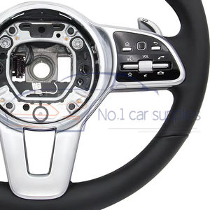 Volant en cuir bouton noir personnalisé en usine pour Mercedes Benz C GLC E S CLS <span class=keywords><strong>AMG</strong></span> Zc-801-p2-y - Product Image 5