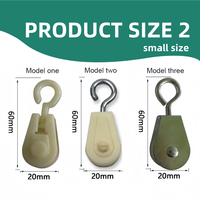 Poulie de ligne d'alimentation de poulet potable de volaille accessoires d'élevage de bétail poulie en nylon mentale
