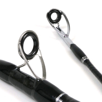 Canne à pêche L006 en carbone 1,98m 2,1m 2,13m 2,4m pour spinning, baitcasting, jigging, mouche, action lente moyenne, poignée EVA, eau salée, saumon, leurre