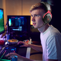 Tronsmart Shadow Headset Gaming Nirkabel 2.4G, Headset Gaming Nirkabel untuk Komputer PS4 PS5 dengan Mikrofon Pengisian Daya Tipe-c RGB Beragam