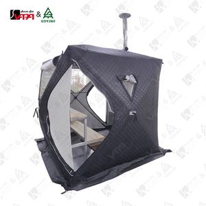 Tente de sauna à cabine <span class=keywords><strong>gonflable</strong></span> avec poêle pour 5 personnes Tente de sauna portable pour le camping extérieur avec banc - Product Image 4