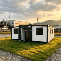 Casa Modular Prefabricada Plegable, Casa Móvil Tipo Granny Flat, Casa Contenedor Expandible de Lujo de 20 pies/40 pies, 2-3 Dormitorios