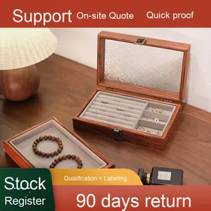 High-End Logo personalizzato MDF Storage più stili Display decorativo per orecchini collana anello per organizzazione di gioielli - Product Image 2