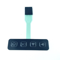 Clavier à membrane personnalisé avec connecteur et boutons poussoirs pour télécommande