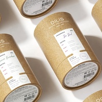 Boîtes de parfum cylindriques rondes en papier kraft biodégradable personnalisées en gros, boîte cadeau de luxe pour parfums