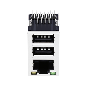 Vers Le Haut <span class=keywords><strong>RJ45</strong></span> Connecteur avec Double USB C893-1AX1-<span class=keywords><strong>E1</strong></span> - Product Image 3