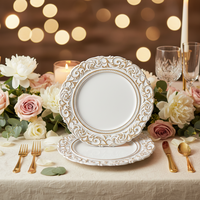 Assiette de présentation de luxe pour hôtel, pour la décoration de la table principale, couleur personnalisable