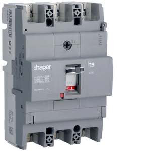 HHB250L ปรับแต่งได้ตามความต้องการด้วยเบรกเกอร์แบบหล่อขึ้นรูป Hagers รุ่น h3 x250 TM 3P 25kA 250A แบบติดตั้งถาวร - Product Image 1