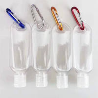 Vente flash - Flacon pulvérisateur PET personnalisé de 30 ml, 50 ml, 60 ml, porte-clés, flacon pulvérisateur en plastique pour désinfectant pour les mains avec anneau porte-clés