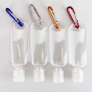 Oferta Especial: Botella de Spray PET Personalizada de 30ml, 50ml, 60ml con Llavero, Botella de Spray de Plástico para Desinfectante de Manos con Anillo para Llaves - Product Image 1