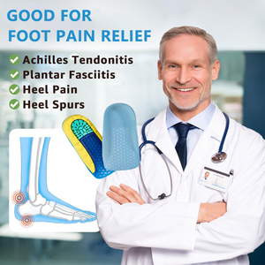 Soletta Mezza in TPE OEM per Aumento Altezza, Sollievo dal Dolore da Fascite Plantare, Tendiniti d'Achille, Dardi Calcanei - Product Image 5