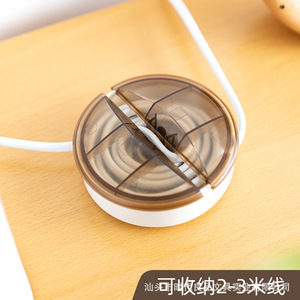 Shidai Liangpin Cable Winder Manual Plastic Data Charging Cable Organizer Desktop Simple Durable - Product Image 4