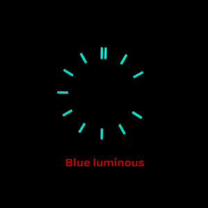 Cadran de montre personnalisé en fibre de carbone de 28,5 mm, encre colorée bleue, cadran lumineux pour mouvement NH35 NH36 - Product Image 5