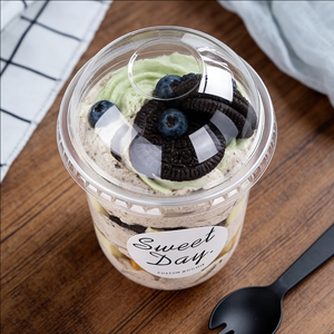 ถ้วยพลาสติกแบบใช้ครั้งเดียวสำหรับของหวานและกาแฟ ขนาดเล็ก เส้นผ่านศูนย์กลาง 90 มม. ทรงกลม ความจุน้อย - Product Image 4