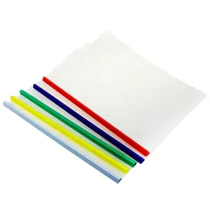 Venta al por mayor 1,0 cm Colorido Stick Filer Carpeta Pack Plástico PP Cover Carpeta de archivos para la Oficina