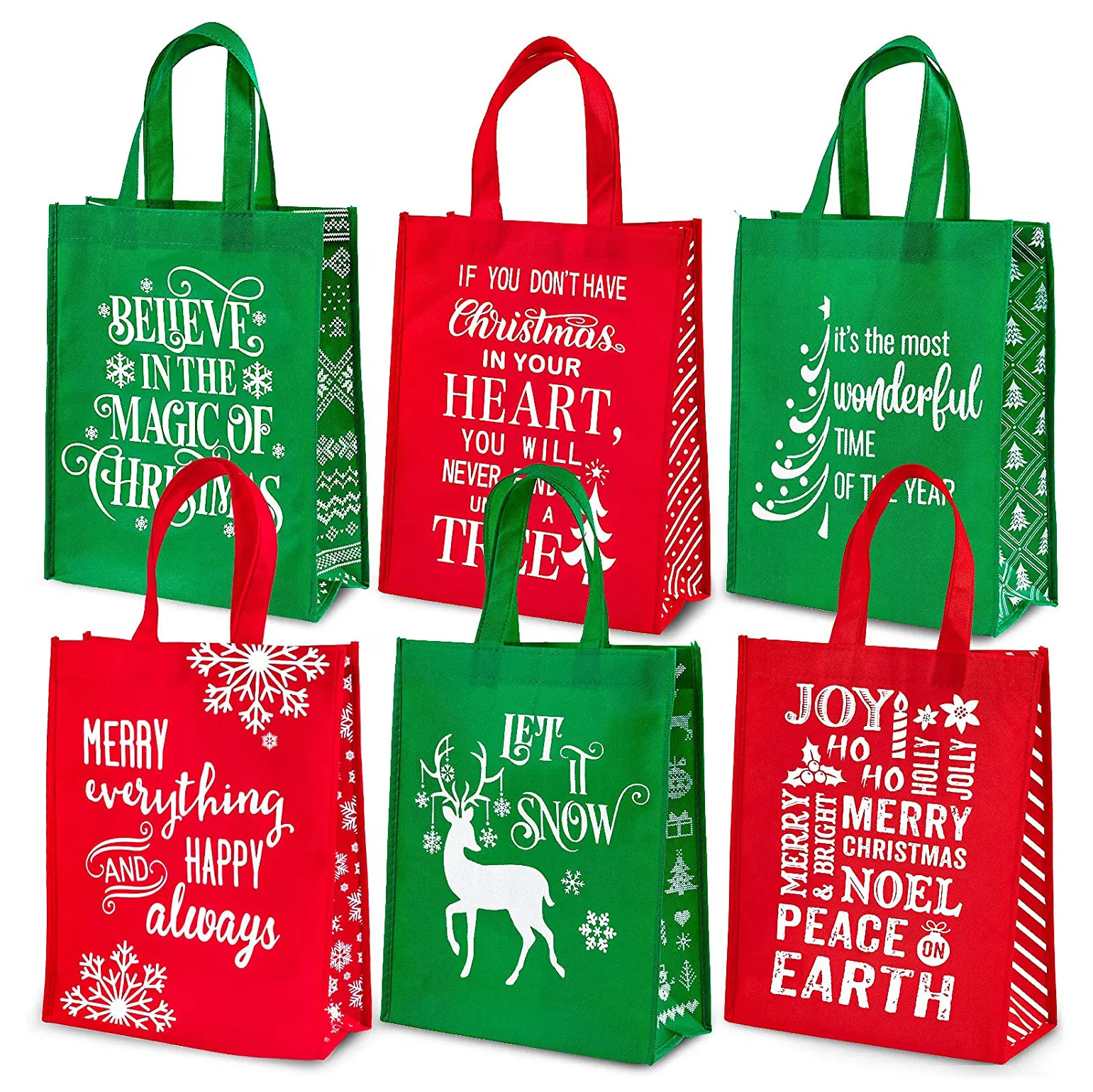 Großhandel Custom Reusable Shopping Vlies beutel Usa Pp Vlies Faltbare Einkaufstaschen Weihnachten Vlies Tasche Mit Logo